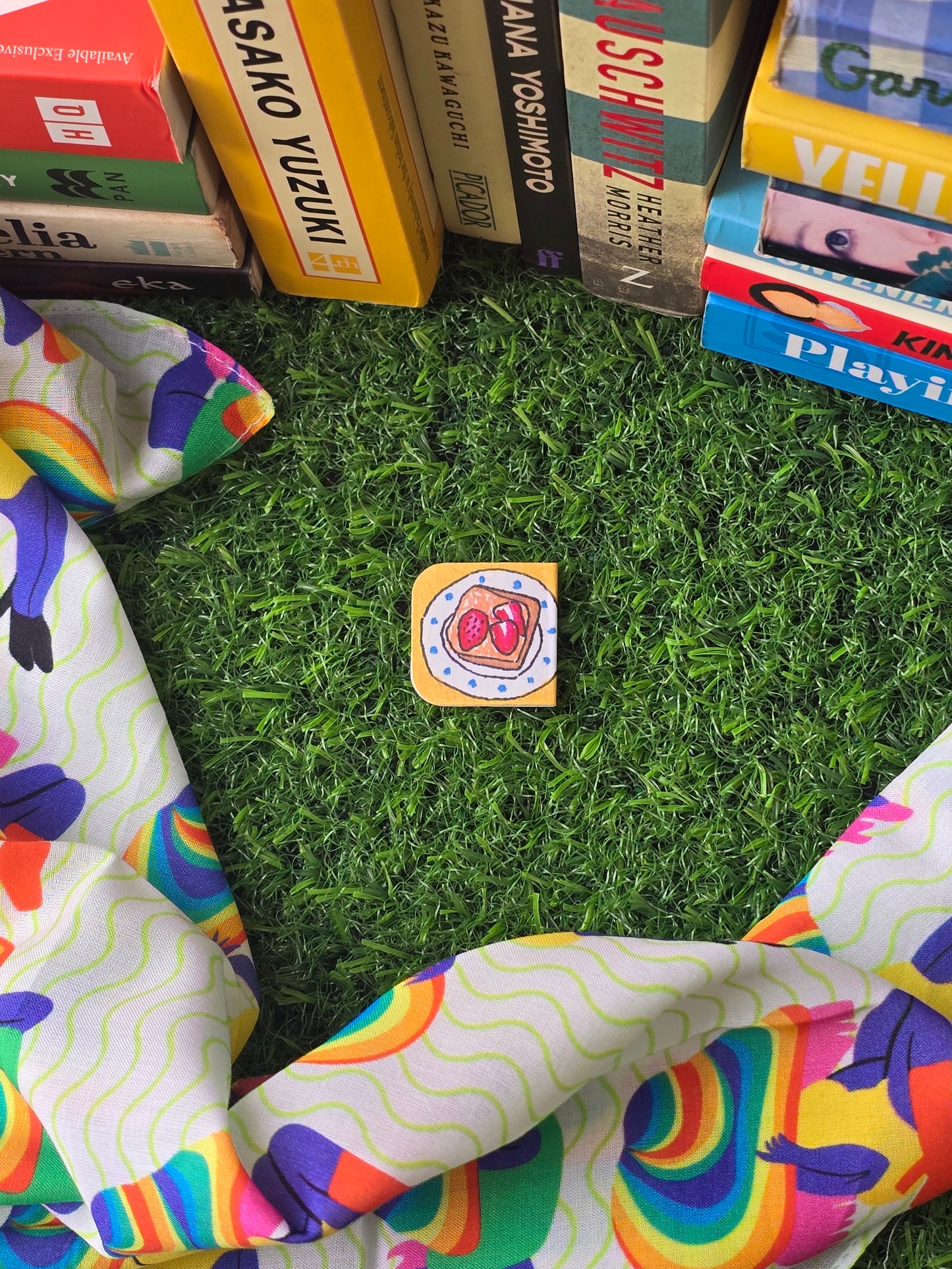 Strawberry Toast Bookmark