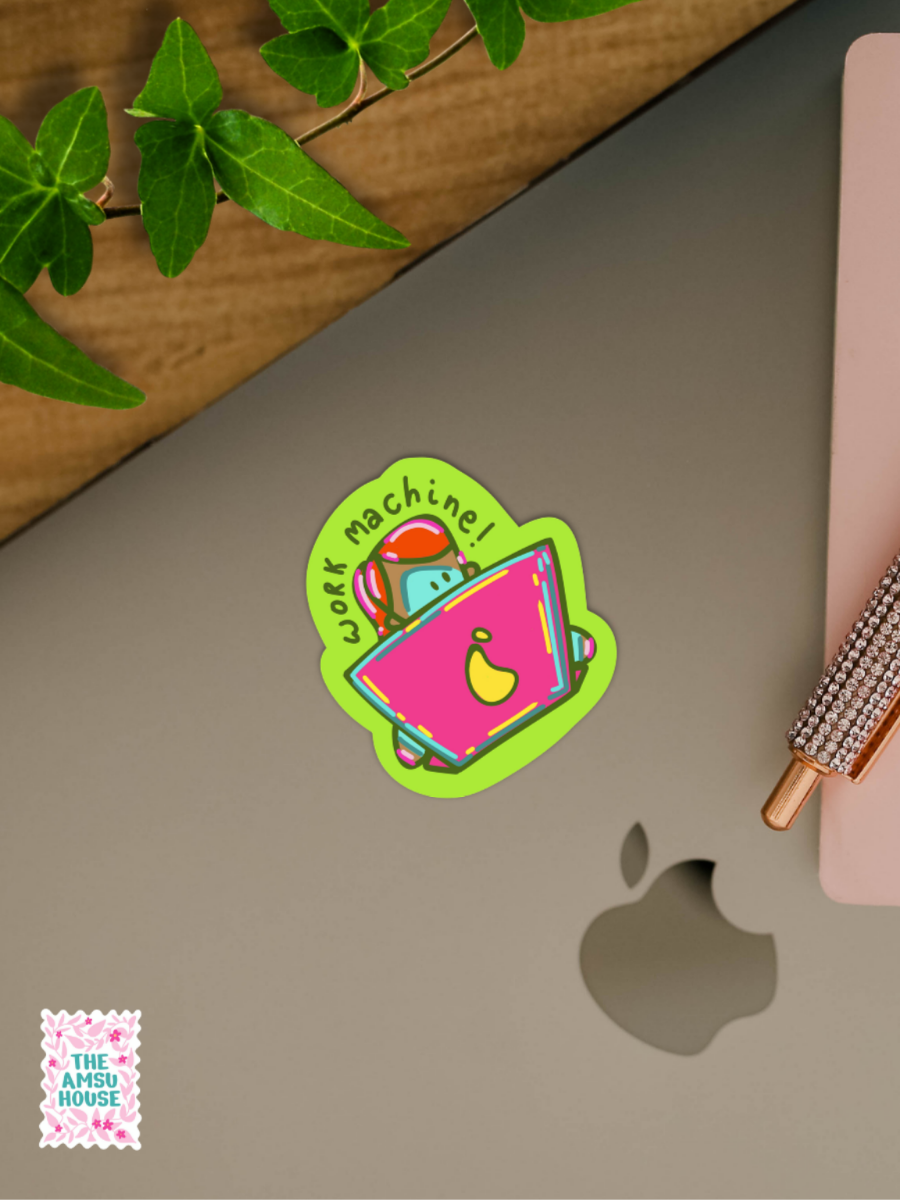 Work Machine Sticker