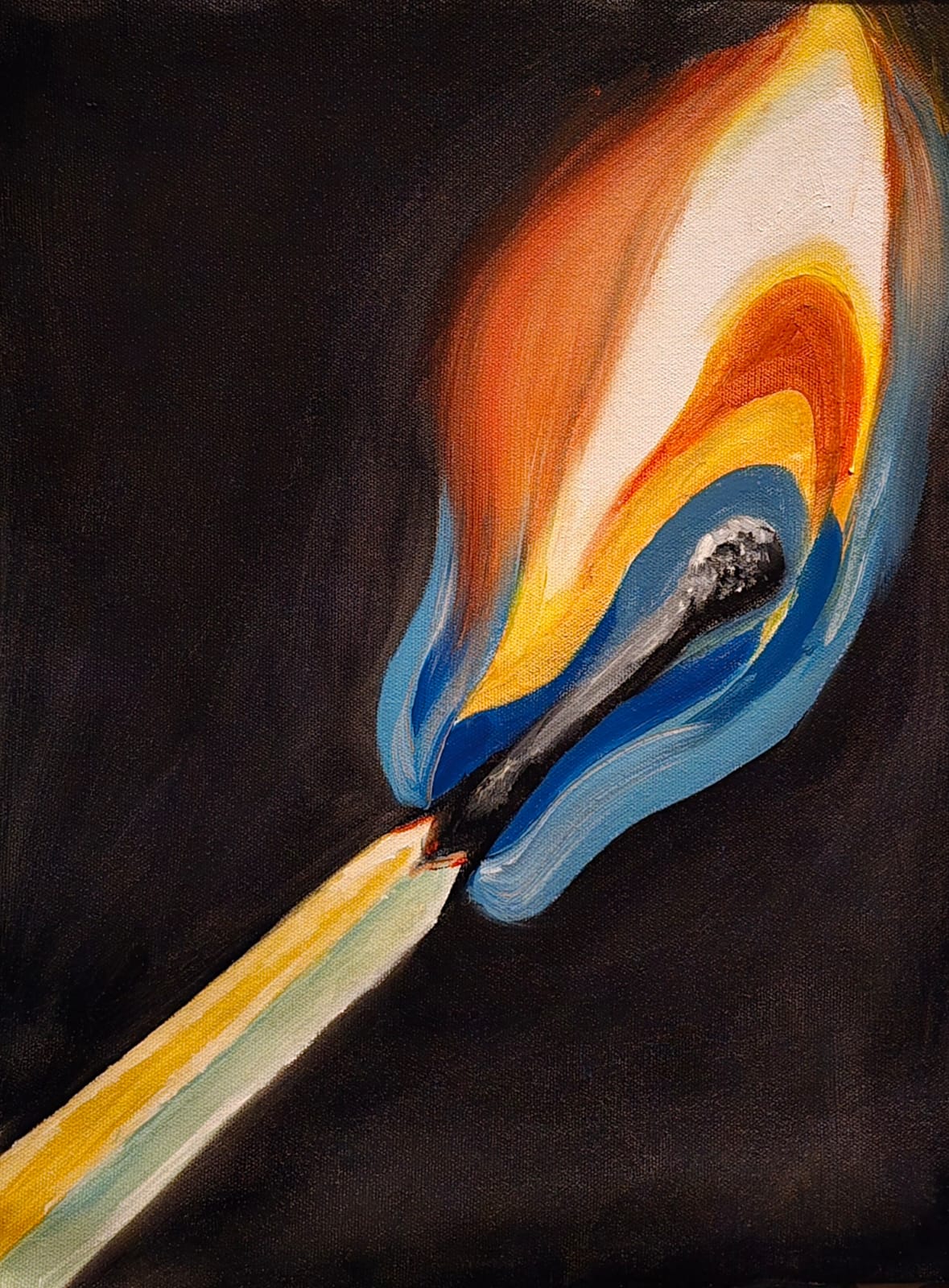 A Single Flame, 6x8 inch Print