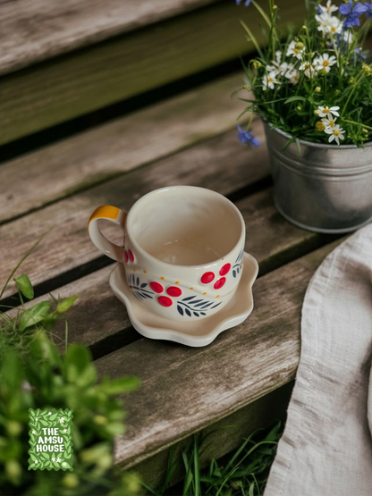 Winter Berry Cup & Saucer Set