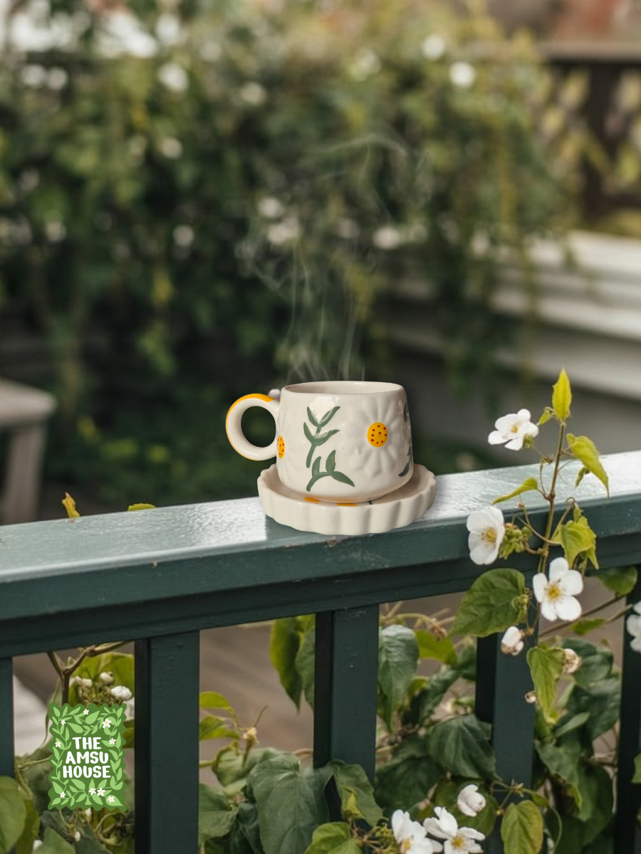 Daisy Garden Cup & Saucer Set