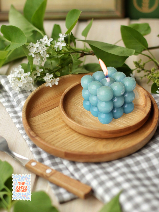 Twilight Bubbles Candle | Soft Blue: Vanilla Scent