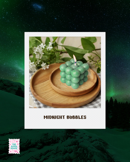 Midnight Bubbles Candle | Vine Green: Jasmine Scent