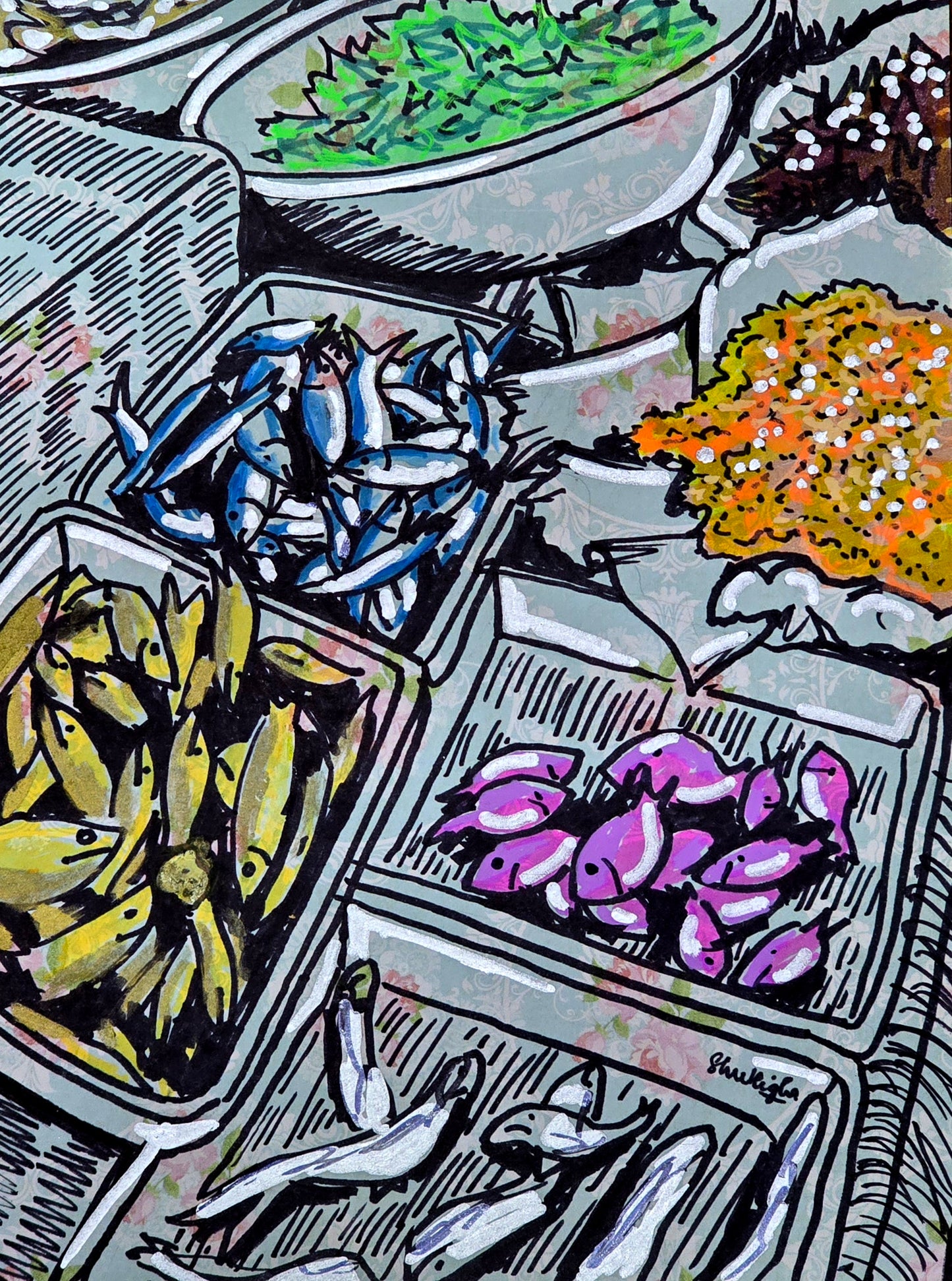 MGR Market, 6x8 inch Original