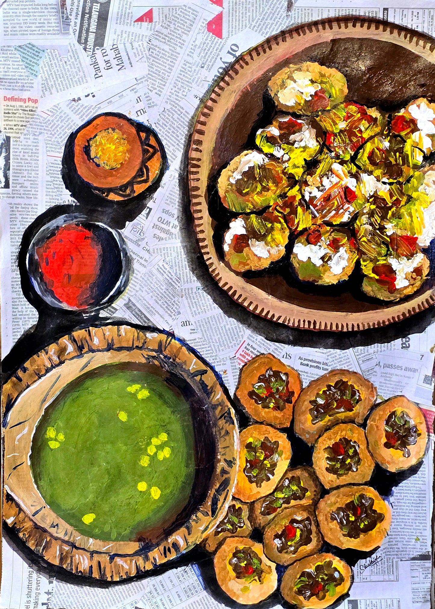 Poori'd, 16.5x23.4 inch Original