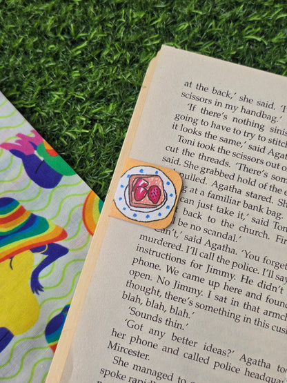 Strawberry Toast Bookmark
