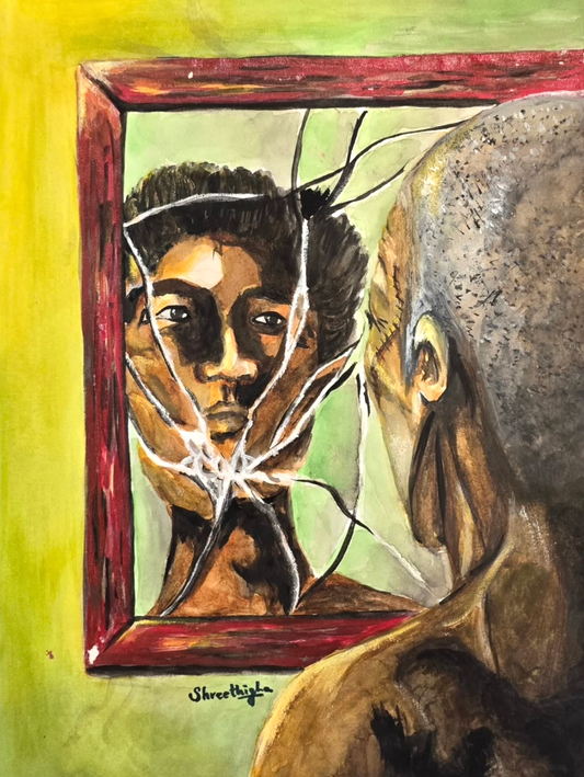 Looking Back,  8.27x11.69 inch Print